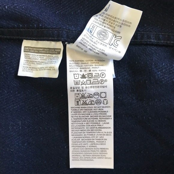 Mens Levis Indigo Engineered Workwear Herringbone - Picture 6 of 8